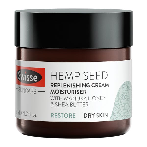 SWISSE Hemp Seed Replenishing Cream Moisturiser 50ml